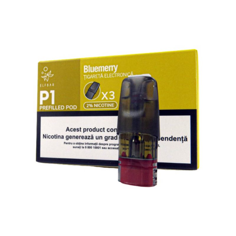 Elf Bar P1 2ml 3pcs Blueberry Lichide pentru țigările electronice
