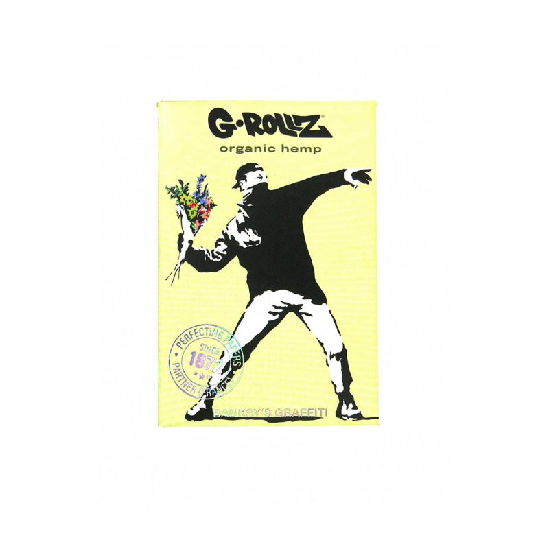 Banksy’s Graffiti – Organic Hemp Extra Thin – 50 ‘1¼’ Papers + Tips Hârtie pentru țigări
