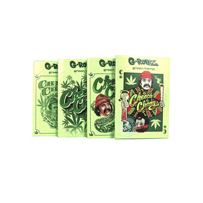 Cheech & Chong(TM) – Organic Green Hemp – 50 ‘1¼’ Papers + Tips & Tray Hârtie pentru țigări