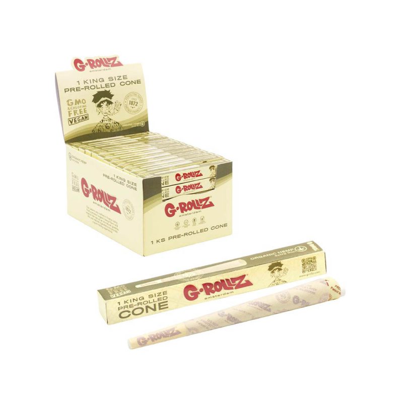 KS Organic Hemp Extra Thin Pre-Rolled Single Cones Joints