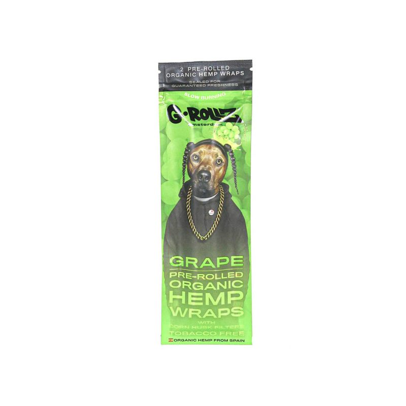 2x Grape Flavoured Pre-Rolled Hemp Wraps Joints