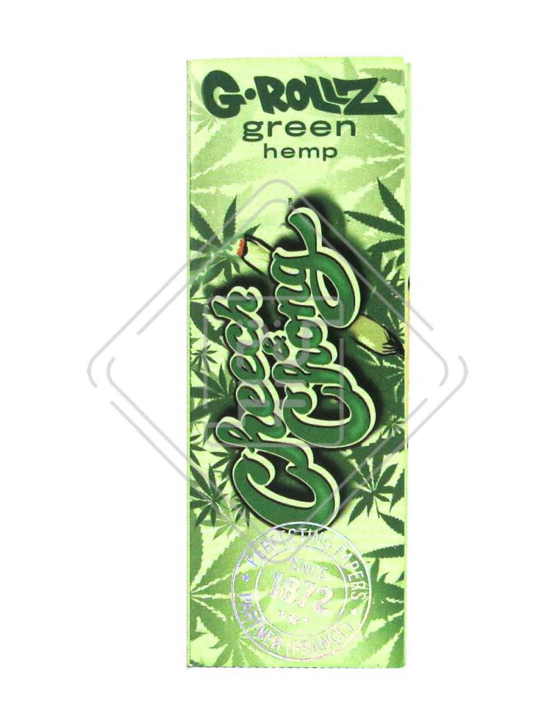 Cheech & Chong(TM) – Organic Green Hemp – 50 ‘1¼’ Papers + Tips Hârtie pentru țigări