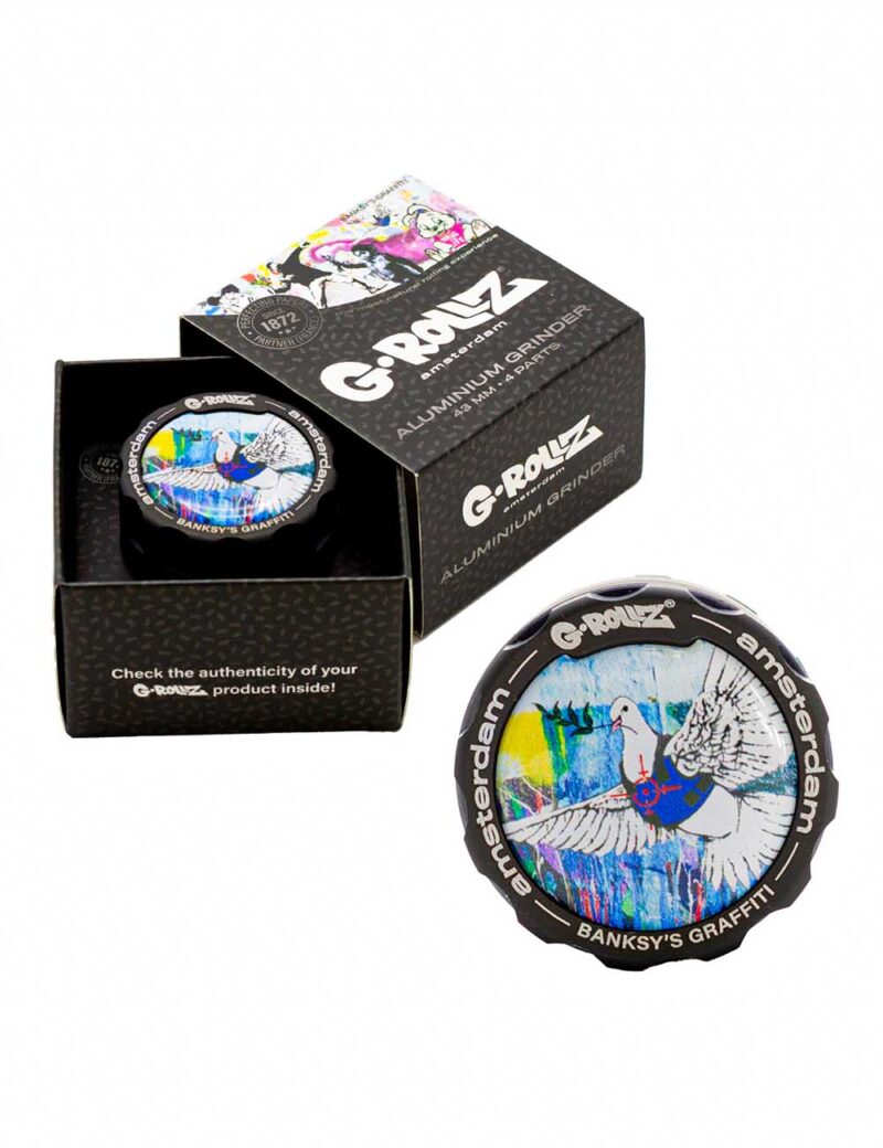 Grinder G-Rollz | Banksy Graffiti „Bulletproof Dove” 4partGrinder<br><span class="mysku">Cod furnizor : BG4200D-S</span> Grinder
