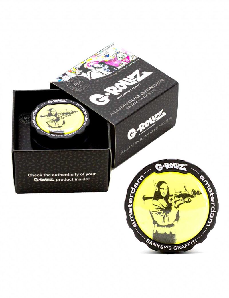 G-Rollz | Banksy Graffiti „Mona Launcher” Grinder 4partGrinder<br><span class="mysku">Cod furnizor : BG4200P-S</span> Grinder