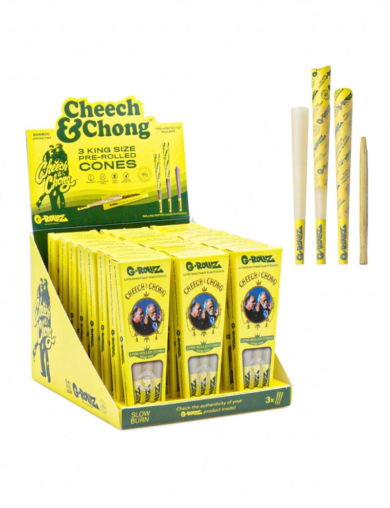 G-Rollz | Cheech & Chong™ – BambooUnbleached – 3 Conuri KS<br><span class="mysku">Cod furnizor : CC1152KA-DIS</span> Joints