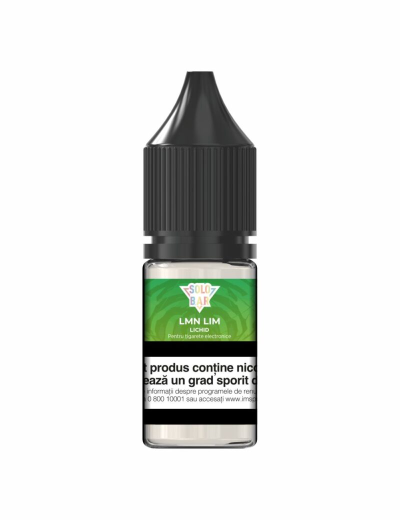 E-Lichid SOLOBAR 10ml Лимон-лайм<br><span class="mysku">Артикул : SBLL</span> Жидкость SOLO BAR