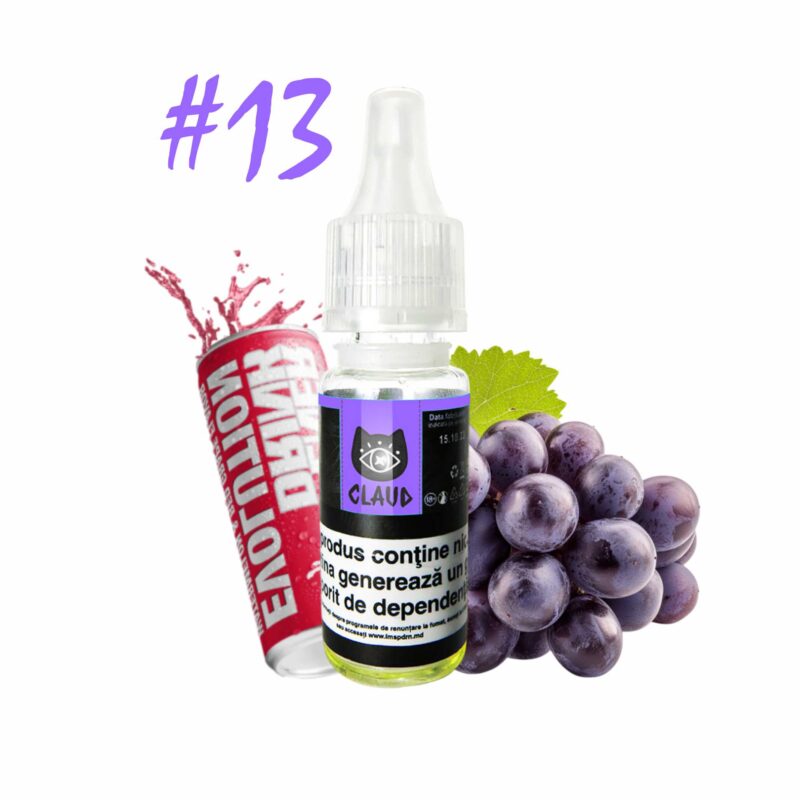 CLAUD E-Liquid 10 ml. Energy Grape #13<br><span class="mysku">Cod furnizor : CLD0013</span> Lichide Claud liquid