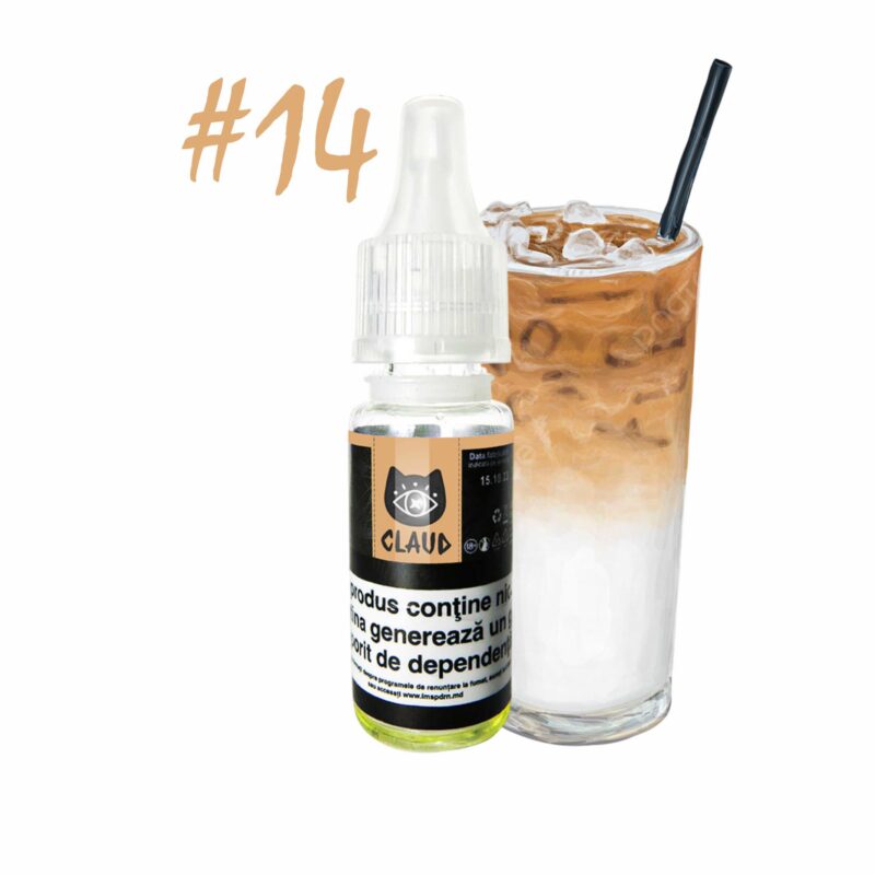 CLAUD E-Liquid 10 ml. Cafea cu gheață #14<br><span class="mysku">Cod furnizor : CLD0014</span> Lichide Claud liquid