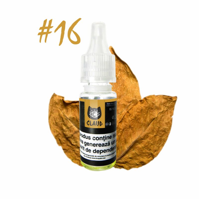 CLAUD E-Liquid 10 ml. Tutun clasic #16<br><span class="mysku">Cod furnizor : CLD0016</span> Lichide Claud liquid